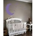 thumbnail image 4 of Moon and Stars Night Sky Vinyl Wall Art Decal Sticker Design for Nursery Room DIY Mural Decoration, 4 of 4
