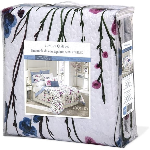 Pemberly Row 2-piece Premium Microfiber Twin Quilt Set in Multi-Color