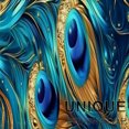 thumbnail image 2 of YIMEIS Kitchen rugs Washable flannel Printed Area Rug and Mats DoorMats, bath mat,Autumn and Winter Festival Decoration-Peacock feathers blue 15.7'' x 23.6''+17.7'' x 47.2'', 2 of 5