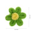 thumbnail image 3 of MasteelfCA 10pcs Flower Patches Handmade Flowers DIY Craft Materials Wool Knitting Flower, 3 of 7