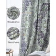 thumbnail image 3 of Green Purple Boho Blackout Curtains for Bedroom Living Room Darkening Curtains 84 Inch Length 2 Panels Set Vintage Abstract Art Floral Ethnic Tribe Window Curtain Window Treatment Drapes 42"x84", 3 of 9