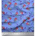 thumbnail image 1 of Soimoi Cotton Duck Fabric Leaves & Floral Artistic Printed Fabric 1 Yard 56 Inch Wide, 1 of 3