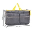 thumbnail image 4 of Travel Insert Handbag for Women  Cosmetic Makeup Purse Insert Liner Pouch Organizer Bag in Bag with 13 Pockets Functional, 4 of 7