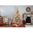 thumbnail image 2 of 7.5 ft. Pre Lit Clear Lights Heavy Flocked Layered Spruce, 2 of 6