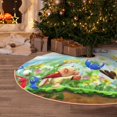 thumbnail image 6 of Saiise Pikmin Print Christmas Tree Skirt 48" Tree Skirt Rustic Christmas Decorations for Winter New Year Holiday Party Decor Indoor Outdoor, 6 of 7