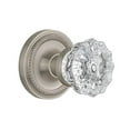 thumbnail image 1 of Nostalgic Warehouse Rosette BN40-ROPCRY-SN Corde avec Bouton de Cristal Intimité, Nickel Satiné, 1 of 1