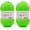 Bright Green, variant on BATELO Crochet Acrylic Yarn 560 Yards, 2 Pack 150g/5.3oz Each, 3 Light Worsted Yarn for Crocheting & Knitting (White)