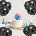 thumbnail image 4 of Unique Bargains 20 Pcs Durable Latex Party Balloons 10 In Helium Balloons Metallic Black, 4 of 6