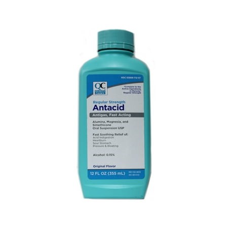 Quality Choice Antacid Regular Strength (Compare to Mylanta) Antigas Original Flavor 12 Oz