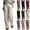 Khaki, variant on hoksml Women's Pull On Linen Wide Leg Pants, High Waist Casual Trousers with Pockets for Summer