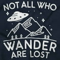 thumbnail image 2 of Not All Who Wonder Are Lost UFO Cute Unisex Plus Fleece Graphic Sweatshirt Brisco Brands 4X, 2 of 5