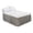 Gray, variant on Solid Color Elastic Bed Skirt 75x39x16 Inch, Soft Wrap-Around Bed Wrap with Hidden Elastic, Easy Fit Box Spring Cover for Queen Beds, Dust Ruffle for Bedroom Decor