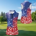 thumbnail image 4 of Aplkyhs 250th Anniversary Matching Golf Shirts for Couple Quarter Zip Women's Matching Hawaiian Golf Shirt for Couple Moisture Wicking 4-Way Stretch Suitable for Golf Enthusiasts, 4 of 6