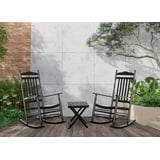 BplusZ Outdoor Patio Rocking Chair Set 3 Piece, 2 Rockers and 1 Small ...