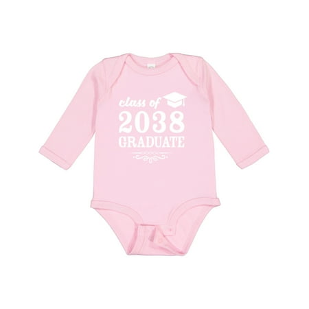 

Inktastic Class of 2038 Graduate with Graduation Cap Gift Baby Boy or Baby Girl Long Sleeve Bodysuit