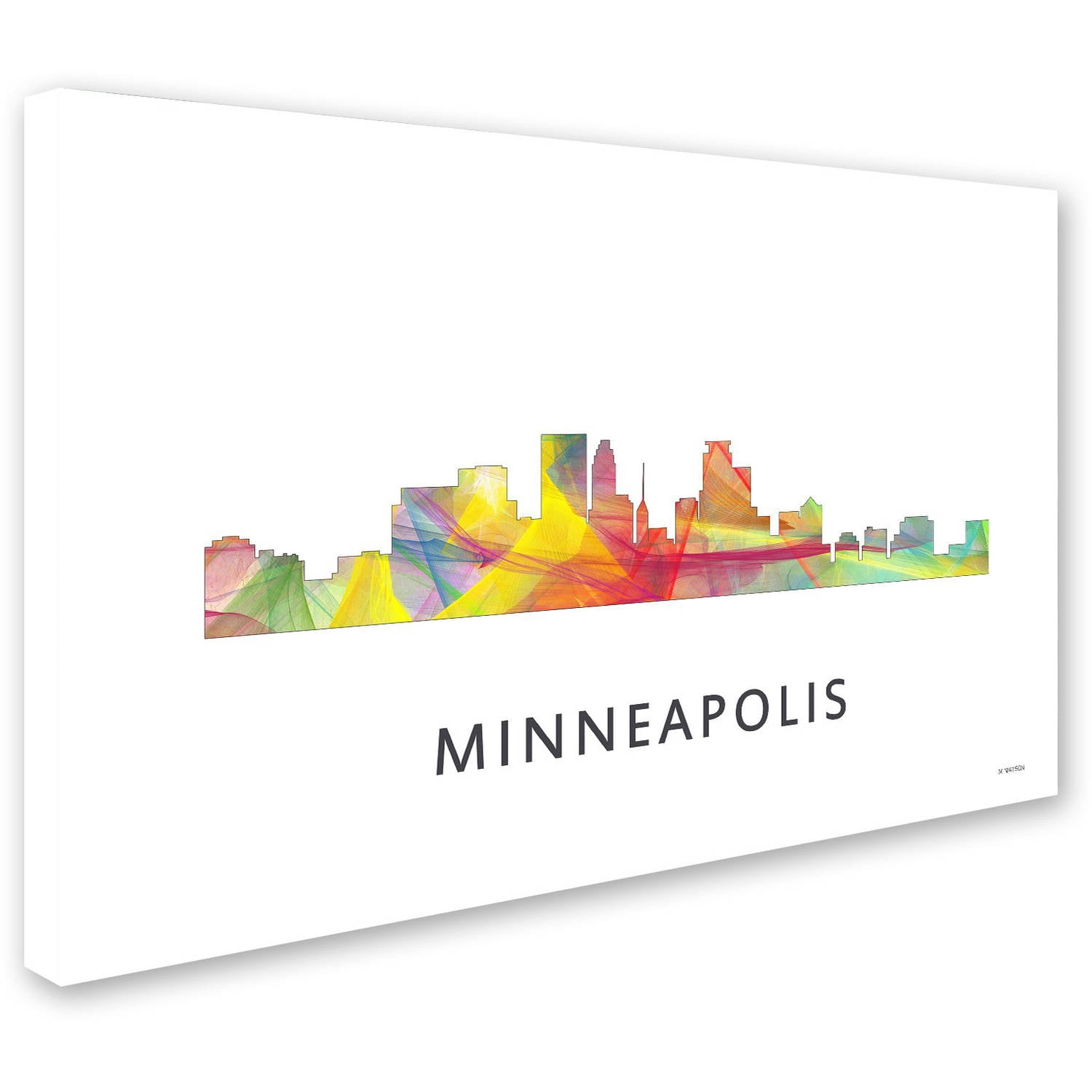 Trademark Fine Art 'Minneapolis Minnesota WB-1' Canvas Art by Marlene Watson