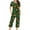 Green-1, variant on cocolona Womens Christmas Pajamas Short Sleeve Tops and Capri Pants 2 Piece Lounge Outfits Sleepwear Home Sets with Pocket