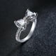 thumbnail image 5 of Fiudx Ofertas de la semana Anillos de boda ovalados en forma de gota de agua de colores para mujer, 1 pieza, 5 of 7