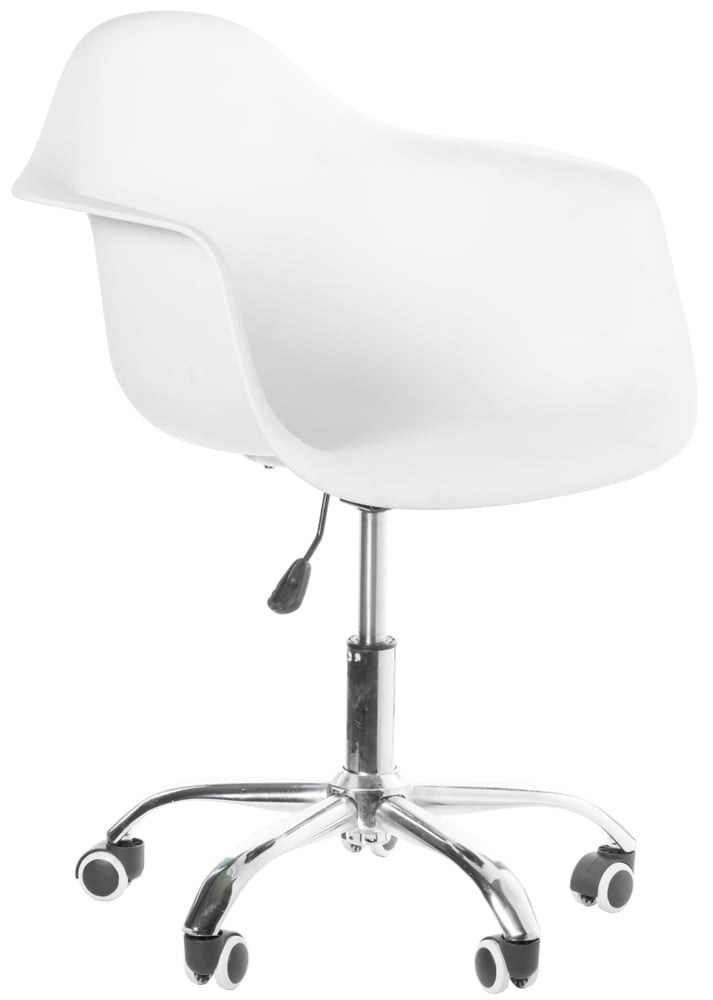 Mid-Century Modern Style Swivel Plastic Shell Molded Office Task Chair