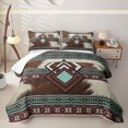 thumbnail image 2 of Erosebridal Country Tribal Cowhide Twin Quilt Set,Aztec Western Geometric Twin Coverlet Set For Boys,2 Pieces, 2 of 7