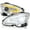 Chrome Housing Clear Lens, variant on Spec-D Tuning Black Smoke Full LED Projector Headlights w/ Sequential Turn Signal Compatible with 2008-2011 Mercedes Benz W204 C-Class, Left + Right Pair Headlamps Assembly