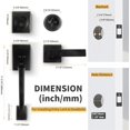 thumbnail image 5 of Exterior Door Handle & Deadbolt, Reversible Lever Handle for Right & Left Entry Doors, 5 of 8
