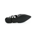 thumbnail image 5 of BLISSFUL STEP Women's Pointed Toe Slingback Mules, 5 of 8