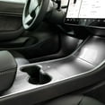 thumbnail image 7 of Xotic Tech for Tesla Model 3 Cup Holder Center Console Vinyl Sticker, Metallic Brushed Silver, 7 of 7
