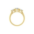 thumbnail image 3 of ARAIYA FINE JEWELRY 10K Yellow Gold Lab Grown Diamond Three-Stone Wedding Band Ring (2 cttw, D-E Color, VS Clarity) Size 9, 3 of 6