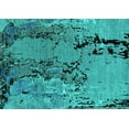 thumbnail image 1 of Ahgly Company Indoor Rectangle Oriental Turquoise Blue Industrial Area Rugs, 8' x 12', 1 of 4