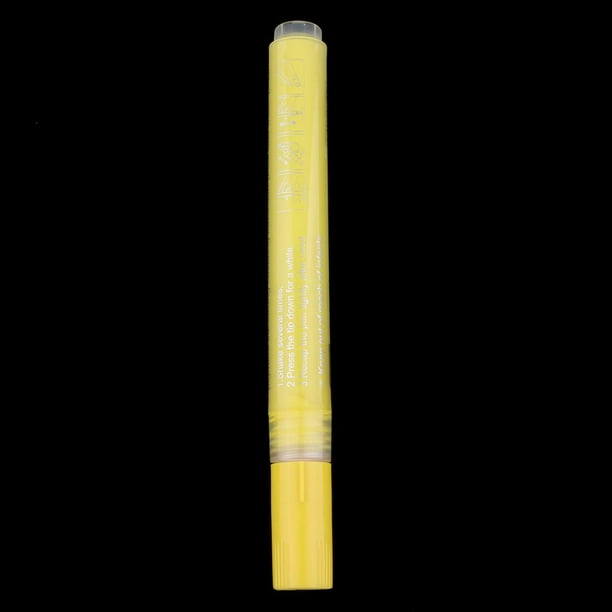 Bolígrafos de Pintura Acrílica para Pintura de Rocas, Cerámica, , , Tela, , Tazas, Suministros para Manualidades - amarillo Soledad Rotuladores de pintura acrílica Rotuladores