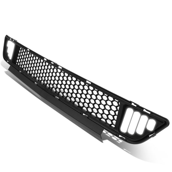 DNA Motoring GRF-LB-FM15-T1W-FL For 2015 to 2017 Ford Mustang Base Ecoboost GT LED Tube Bar Honeycomb Mesh Styling Front Lower Bumper Grille 16 2016