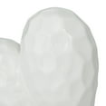 thumbnail image 4 of 8" x 8" White Porcelain Dimensional Angled Origami Inspired Heart Sculpture, by DecMode, 4 of 7