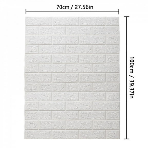 70cm High quality DIY 3D Wallpaper Moisture Proof Modern Home Decoration Self-adhesive Waterproof Wall Stickers Brick Pattern
