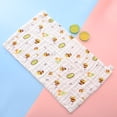 thumbnail image 1 of Toalla de gasa para lavado de cara de bebé, suave, absorbente, de alta densidad, estampada, para recién nacidos, cuadrada, 1 of 1