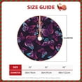 thumbnail image 4 of Bingfone Christmas Tree Skirt Mat Christmas Decoration Interior 30"-Purple Butterfly, 4 of 8
