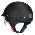 thumbnail image 3 of Casco GLX M14 Cruiser Scooter para moto Half DOT, negro mate, 3 of 7