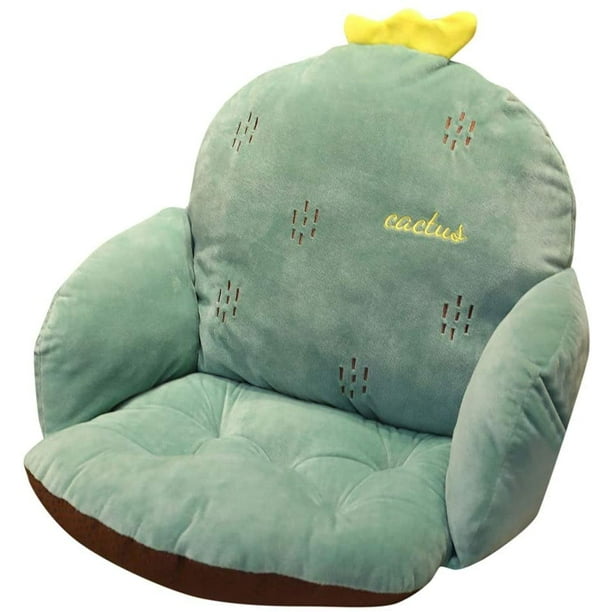 Cojín de asiento Cojín de sofá de felpa suave Cojines de sillón de respaldo, Cojín de asiento de automóvil Cojín acolchado de silla Cojín de asiento de silla con correas Couss JFHHH pequeña