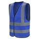 thumbnail image 2 of Chaleco de seguridad AYKRM azul reflectante pequeño, 2 of 6