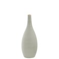 thumbnail image 1 of Urban Trends Collection 40414 Ceramic Round Vase with Small Mouth & Bellied Buttom, Combed Coated & Gray - Small, 1 of 1