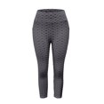 thumbnail image 3 of Jxximdong Capris Pants for Women, Yoga Pants 3/4 High Waist Elastic Opaque Plus Size Sports Leggings with Side Pockets, Gray Women's Cropped Pants, 3 of 6