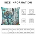 thumbnail image 5 of Orinice Octopus Turtle Sea Turtle Graphic Decorative Cushion Cover for Home Couch Living Room Sofa, Short Plush Material, 1PC 24x24in, 5 of 5