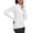 White, variant on Women's Thermal Tops Winter Long Sleeve Shirts Warm Base Layer Running Gear Mock Neck Clothes Workout Black S