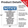 thumbnail image 2 of No Exit During School Hours This OSHA Notice Aluminum Sign 14 Inch x 10 Inch - 5 Pack, 2 of 8