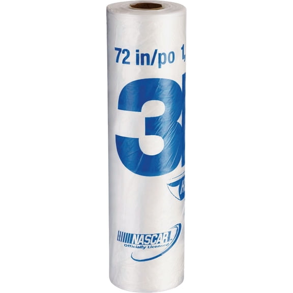 3M Hand Masker Advanced Masking Film, 72 in x 90 ft, Static Cling Keeps Film in Place, Prevents Liquids From Bleeding Through, Flake Resistant, For Indoors & Outdoors Use, 1 Roll AMF72