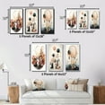 thumbnail image 4 of Designart "Boho Dreams Rose Gold Abstract Landscape" Abstract Landscape Framed Wall Art Set Of 3 - Pink Abstract Landscapes Frame Canvas Set For Living Room Decor, 4 of 6
