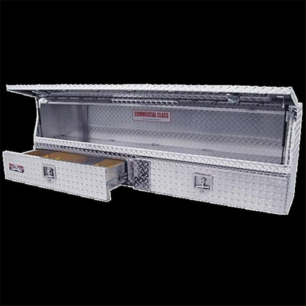 Brute Tool Boxes Black Textured/96 In Flat/Stake Bed Truck Topsider