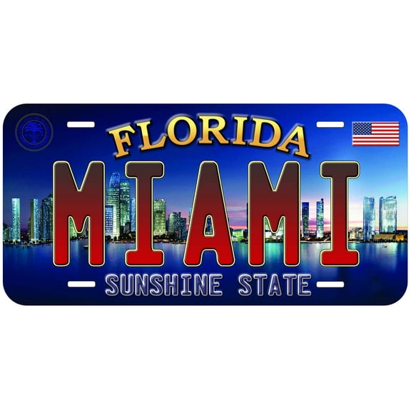 Miami FL TAG02 Novelty Car Auto License Plate