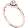 thumbnail image 2 of 1/10 Carat T.W. Diamond Bypass Cluster 10kt Rose Gold Engagement Ring, 2 of 5