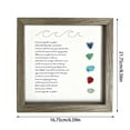 thumbnail image 3 of BKER Large Handmade Sea Glass Poem Colorful Sea Glass Stone Photo Sea Glass Art Sea Glass Poem Design, 3 of 4